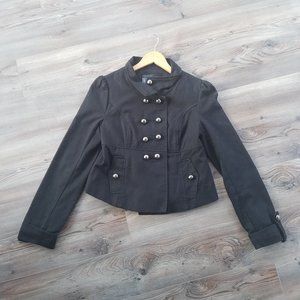 Urban Behavior Black Military Womans Junior Jacket